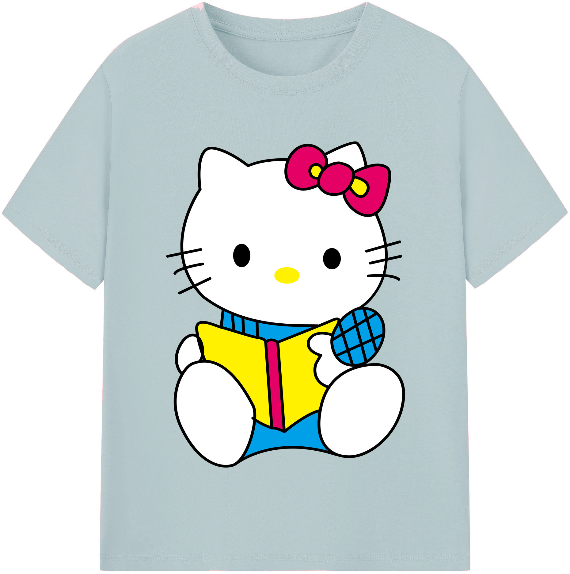 （画像用） Hello Kitty ハローキティ 綿100％半袖Tシャツ（フロントプリント）